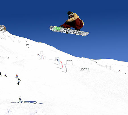 Андрей Трегубов - весенний Домбайский сноубордический лагерь 2006